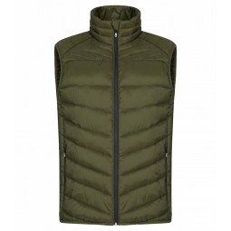 doudoune sans manches - matelassée - 100% recyclé - Coupe homme - couleur vert kaki - Personnalisable en petite quantité