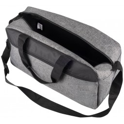 Sac de voyage - CLIQUE - Grande capacité - Poches zipées - Couleur gris mélangé - Personnalisable en petite quantité