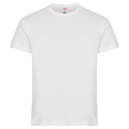 T-shirt 100% coton - CLIQUE - Coupe homme - Couleur blanc cassé - Personnalisable en petite quantité
