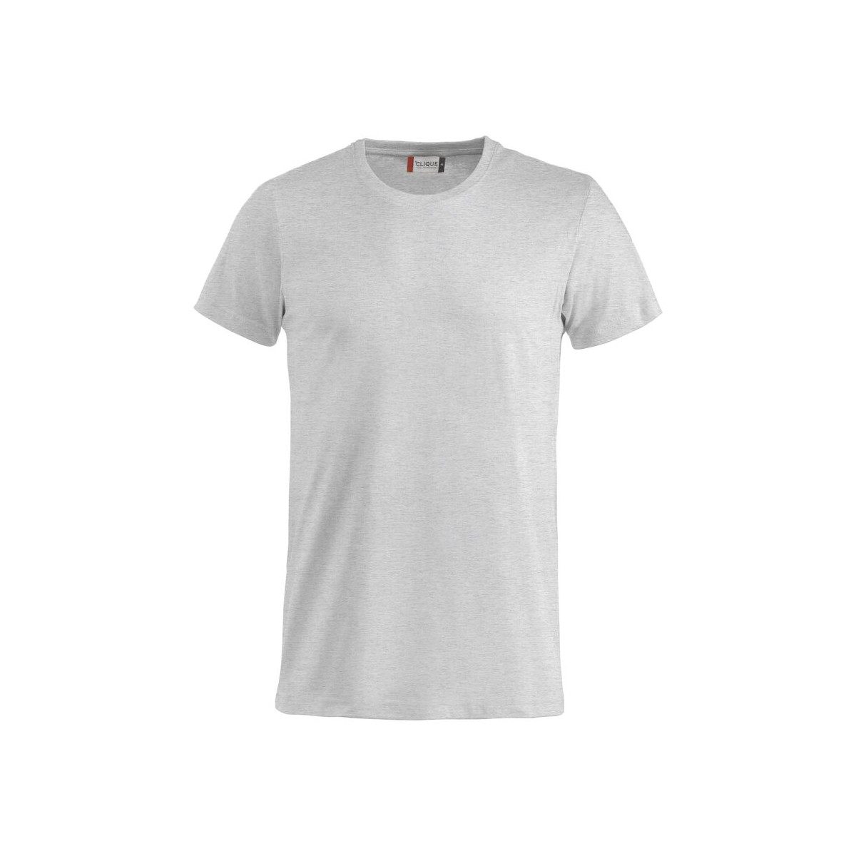 T-shirt 100% coton - CLIQUE - Coupe homme - Couleur gris cendré - Personnalisable en petite quantité