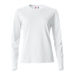 T-shirt manches longues - 100% coton - CLIQUE - Coupe femme - Personnalisable en petite quantité