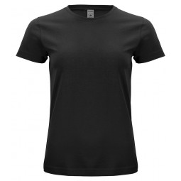 t-shirt 100% coton biologique - Coupe femme - CLIQUE - Couleur noir - Personnalisable en petite quantité