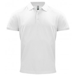 Polo 100% coton biologique - 200 gr - CLIQUE - Personnalisable en petite quantité - Couleur blanc