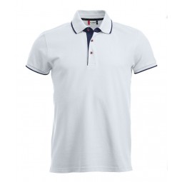 Polo 100% coton biologique - 200 gr - CLIQUE - Personnalisable en petite quantité - Couleur blanc