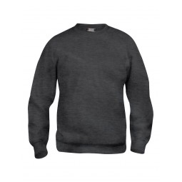 Sweatshirt col rond unisexe - 65% polyester et 35% coton - CLIQUE - Personnalisable en petite quantité - Couleur anthracite