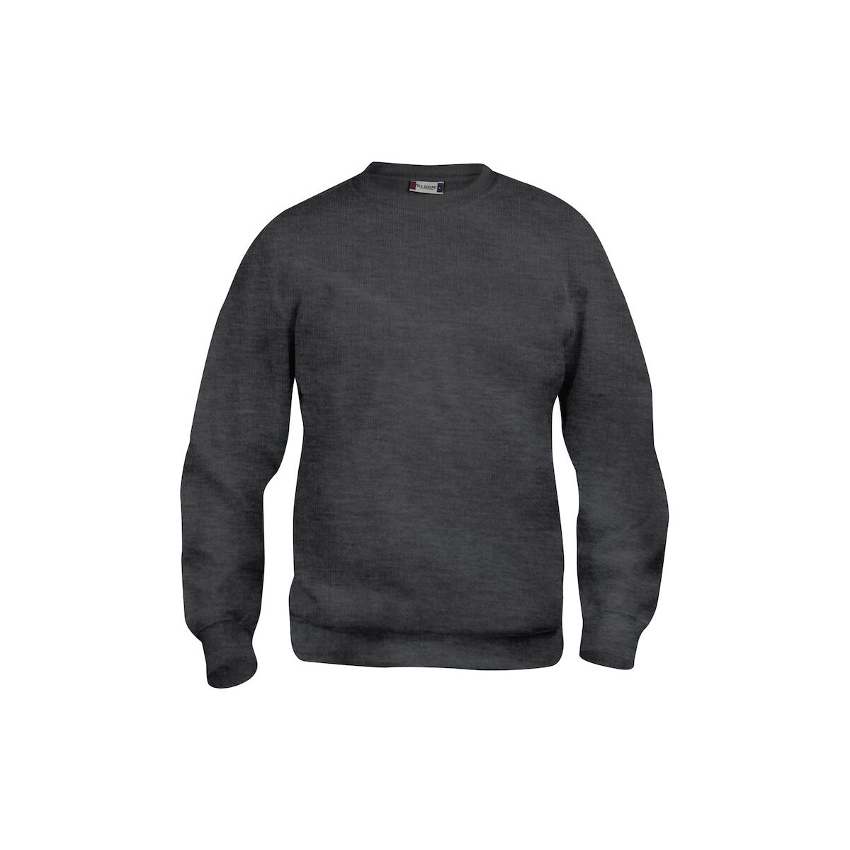 Sweatshirt col rond unisexe - 65% polyester et 35% coton - CLIQUE - Personnalisable en petite quantité - Couleur anthracite
