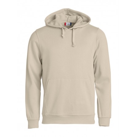 Sweatshirt à capuche unisexe - 65% polyester et 35% coton - CLIQUE - Personnalisable en petite quantité - Couleur beige