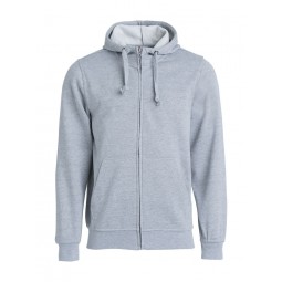 Sweatshirt à capuche zippé - polyester et coton - CLIQUE - Personnalisable en petite quantité