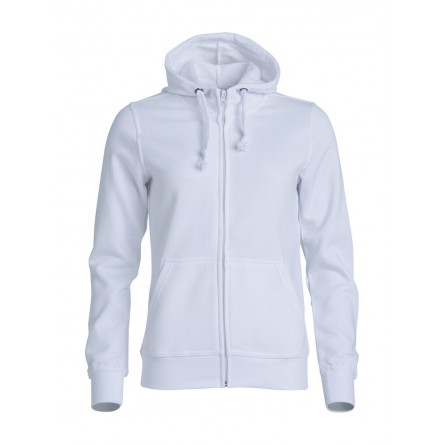 Sweatshirt à capuche zippé - Coupe femme - polyester et coton - CLIQUE - Personnalisable en petite quantité - Couleur