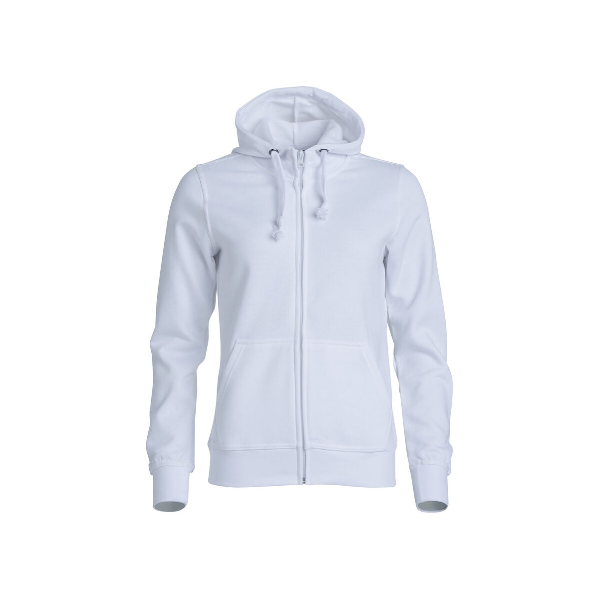 Sweatshirt à capuche zippé - Coupe femme - polyester et coton - CLIQUE - Personnalisable en petite quantité - Couleur