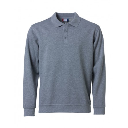 Sweatshirt col polo - polycoton - 280gr - Clique - Personnalisable en petites quantités - Couleur