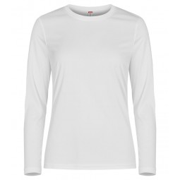 T-shirt 100% polyester - Coupe femme - Manches longues - Clique - Personnalisable en petite quantité - Couleur