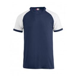 T-shirt raglan mixte - 100% coton peigné - CLIQUE - bicolore - 140g - Personnalisable en petite quantité - Couleur multiples