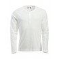 T-shirt manches longues - 100% coton - Col boutonné - CLIQUE - Personnalisable en petite quantité - Couleur multiples