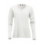 T-shirt manches longues - Coupe femme - 100% coton - Col boutonné -  Personnalisable en petite quantité - Couleur multiples