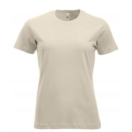 T-shirt 100% coton - Coupe femme - Coupe ajusté - Col rond - CLIQUE - Personnalisable en petite quantité