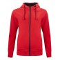 Sweatshirt full zip - Polycoton -  CLIQUE - Personnalisable en petite quantité - Couleur multiples