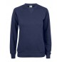 Sweatshirt col rond - Coupe femme - Coton biologique - CLIQUE - Personnalisable en petite quantité - Couleur multiples