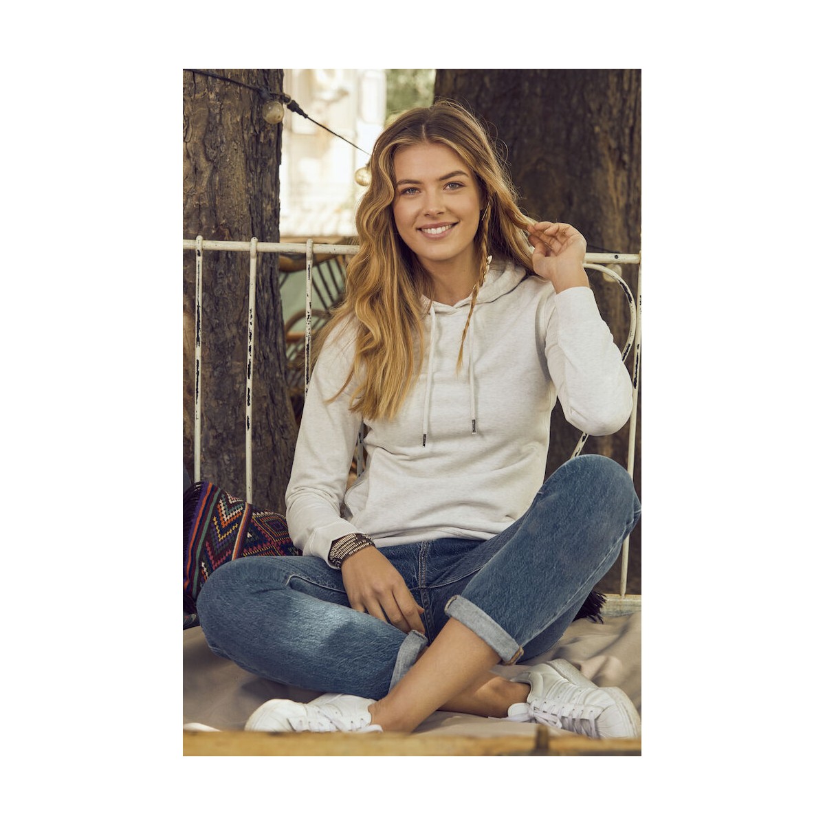 Sweatshirt à capuche - Coupe femme - Coton biologique - CLIQUE - Personnalisable en petite quantité - Couleur multiples