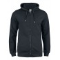 Sweatshirt à capuche full zip - Coton biologique - CLIQUE - Personnalisable en petite quantité - Couleur multiples