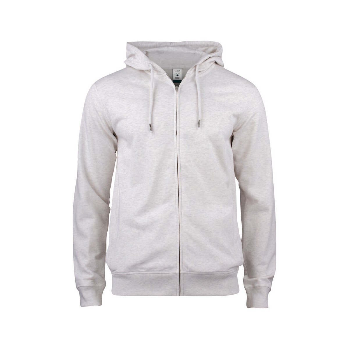 Sweatshirt à capuche full zip - Coton biologique - CLIQUE - Personnalisable en petite quantité - Couleur multiples