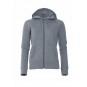 Sweatshirt full zip à capuche - Coton flammé - CLIQUE - Personnalisable en petite quantité - Couleur gris