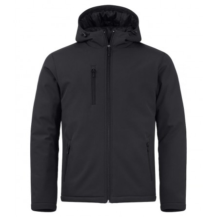 Veste softshell à capuche - Doublure matelassée - CLIQUE - Personnalisable en petite quantité - Couleur