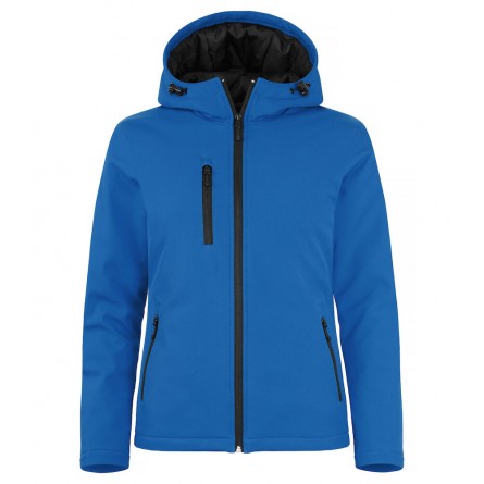 Veste softshell à capuche - Coupe femme - Doublure matelassée - CLIQUE - Personnalisable en petite quantité - Couleur