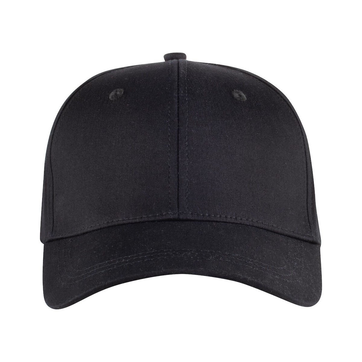 Casquette flexflit - 6 panneaux - Coton twill - CLIQUE - Personnalisable en petite quantité - Couleur noir