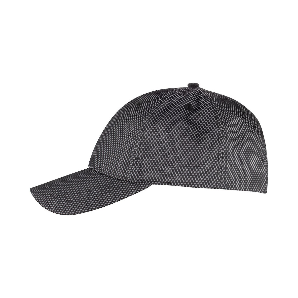 Casquette réfléctive - 6 panneaux - réglage velcro - CLIQUE - Personnalisable en petite quantité - Couleur gris réfléchissant