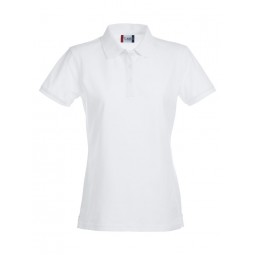 Polo stretch Femme - Coupe ajustée - Pattes 3 boutons - 100% coton - CLIQUE - Personnalisable en petite quantité - Couleur