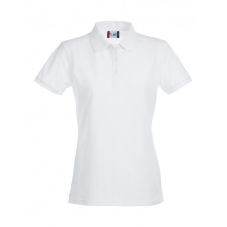 Polo stretch Femme - Coupe ajustée - Pattes 3 boutons - 100% coton - CLIQUE - Personnalisable en petite quantité - Couleur