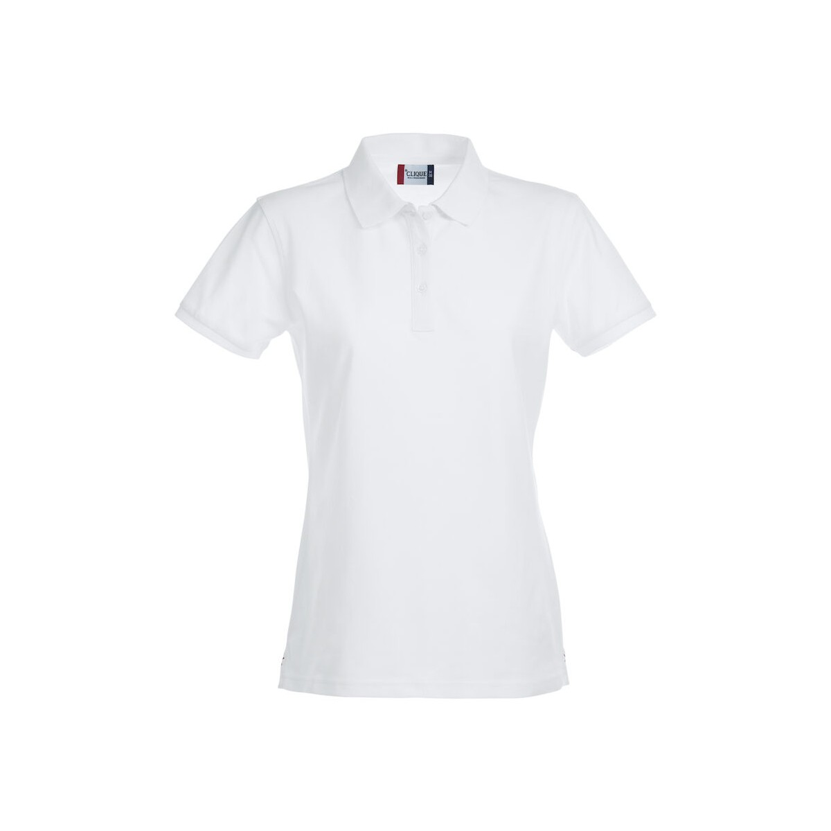 Polo stretch Femme - Coupe ajustée - Pattes 3 boutons - 100% coton - CLIQUE - Personnalisable en petite quantité - Couleur