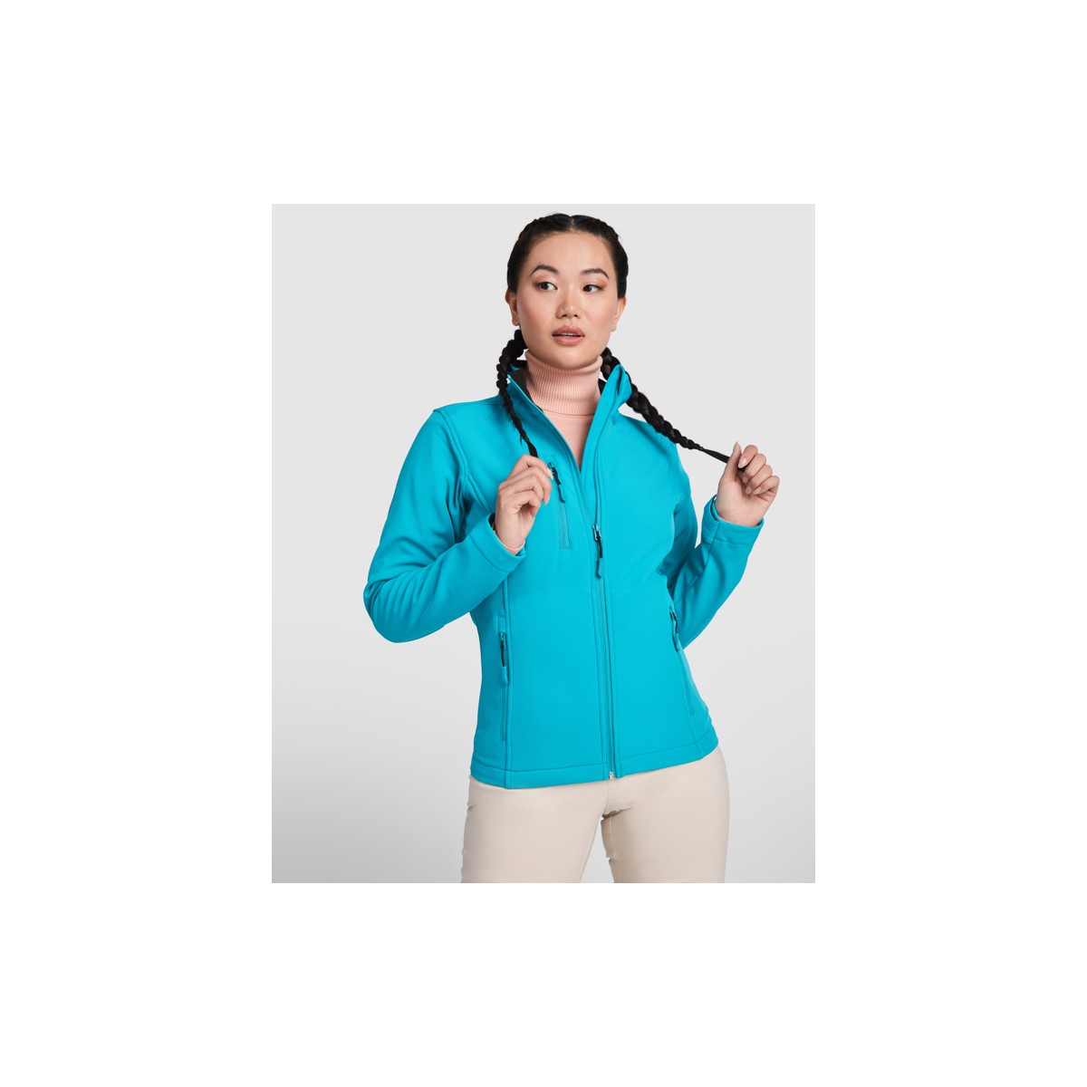 Veste softshell 2 couches - Coupe Femme - Coupe ajustée - ROLY - Personnalisable en petite quantité