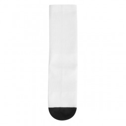 Chaussette mi-mollet - 100% polyester - Toucher coton - Personnalisable en petite quantité - Couleur blanc et noir