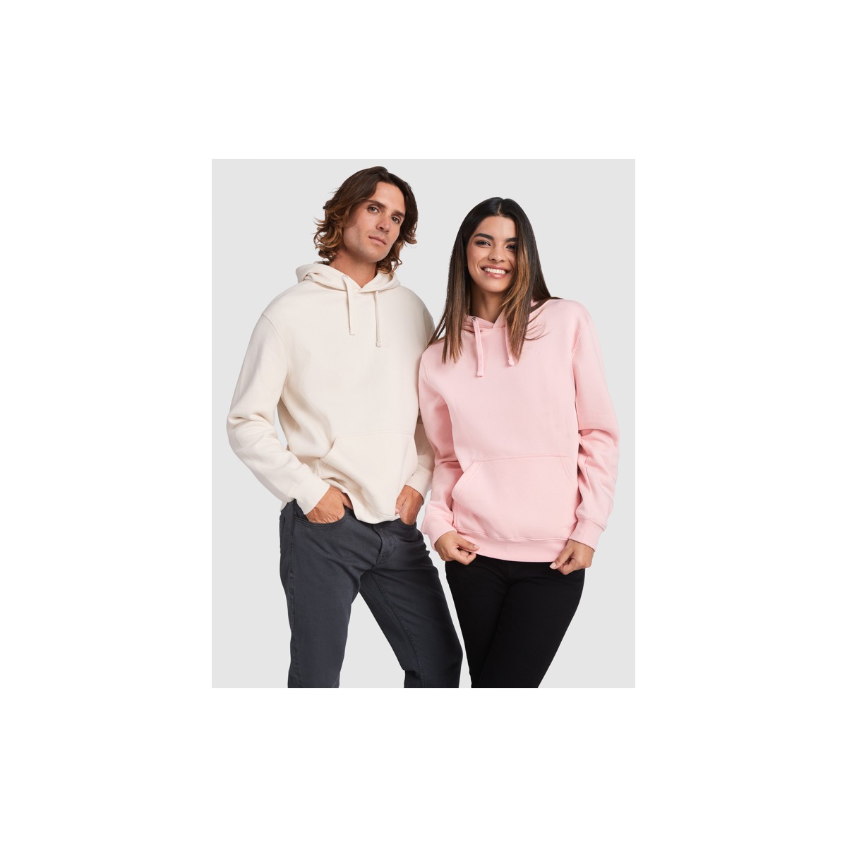 Sweatshirt à capuche - Polycoton - 280gr - Poche kangourou - ROLY - Cordon de serrage - Personnalisable en petite quantité