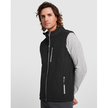 Gilet softshell 2 couches - 100% polyester - Intérieure micro-polaire - ROLY - Personnalisable en petite quantité