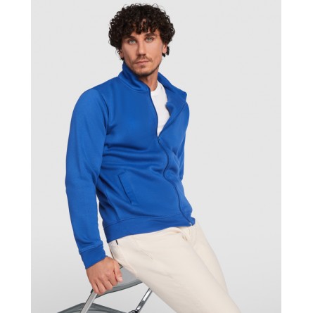 Sweat zippé avec col montant - Coupe mixte - 50% polyester et 50% coton - ROLY - Personnalisable en petite quantité