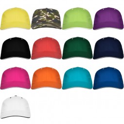 Casquette 100% coton - 6 pans - réglage velcro - ROLY - Personnalisable en petite quantité - Couleur