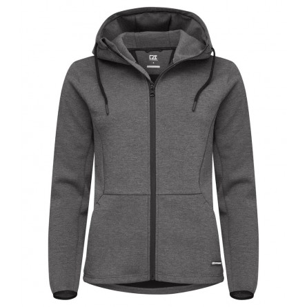 Sweat à capuche full zip - Coupe Femme - Polycoton et tricot doublé - Stretch et léger - Personnalisable en petite quantité