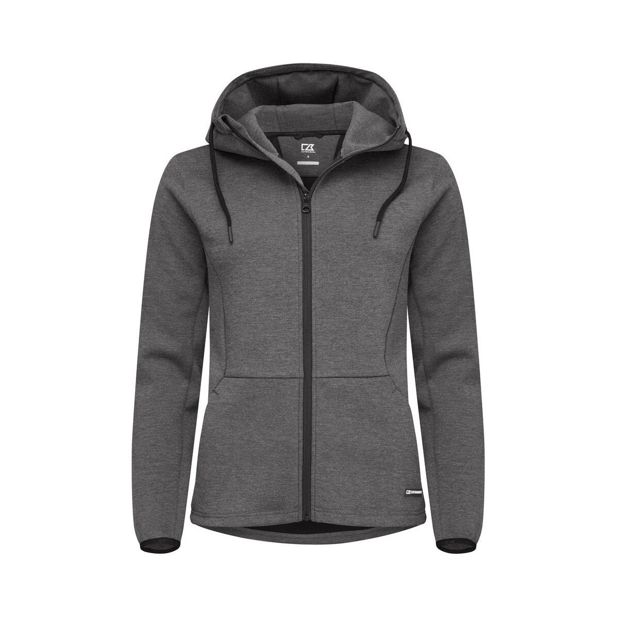 Sweat à capuche full zip - Coupe Femme - Polycoton et tricot doublé - Stretch et léger - Personnalisable en petite quantité