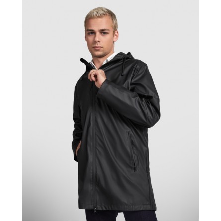 Veste imperméable - Capuche - Coupe longue - Fermeture double zip - ROLY - Personnalisable en petite quantité - Couleur