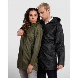 Veste imperméable - Capuche - Coupe longue - Fermeture double zip - ROLY - Personnalisable en petite quantité - Couleur