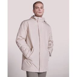 Parka matelassée imperméable - Coupe longue - Col montant et capuche pliante - ROLY - Personnalisable en petite quantité