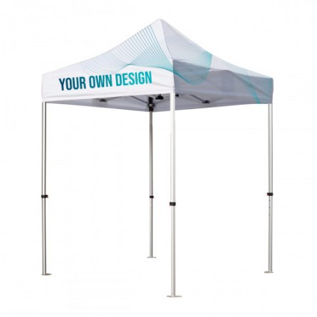 Tente - Barnum - Aluminium - Toile imperméable - 100% personnalisable - Dimensions 1,5 x 1,5 m