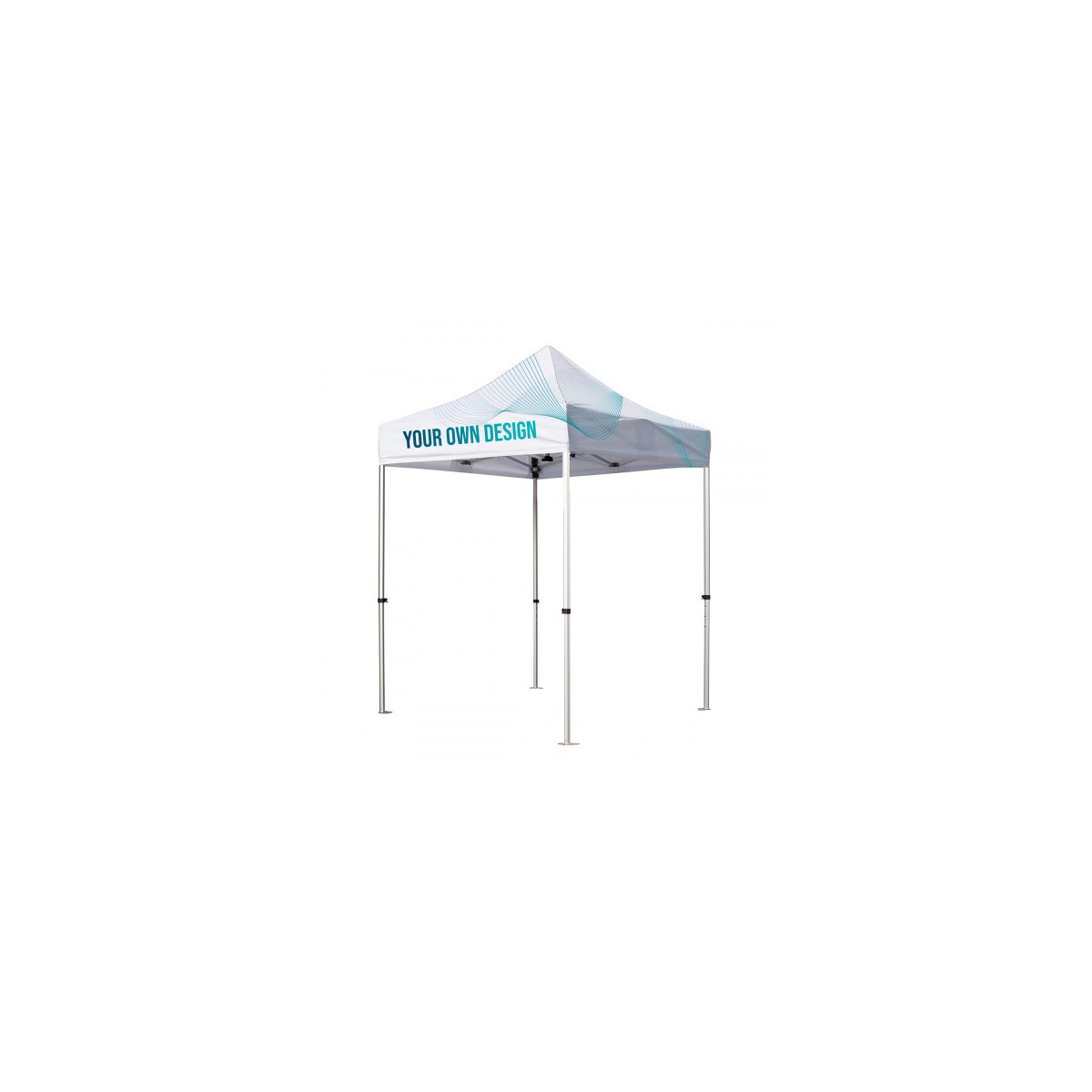 Tente - Barnum - Aluminium - Toile imperméable - 100% personnalisable - Dimensions 1,5 x 1,5 m