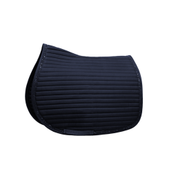 Tapis de selle CERVIA - Flags & Cup - Taille full - Coloris marine - Broderie logo pas cher en petite quantité