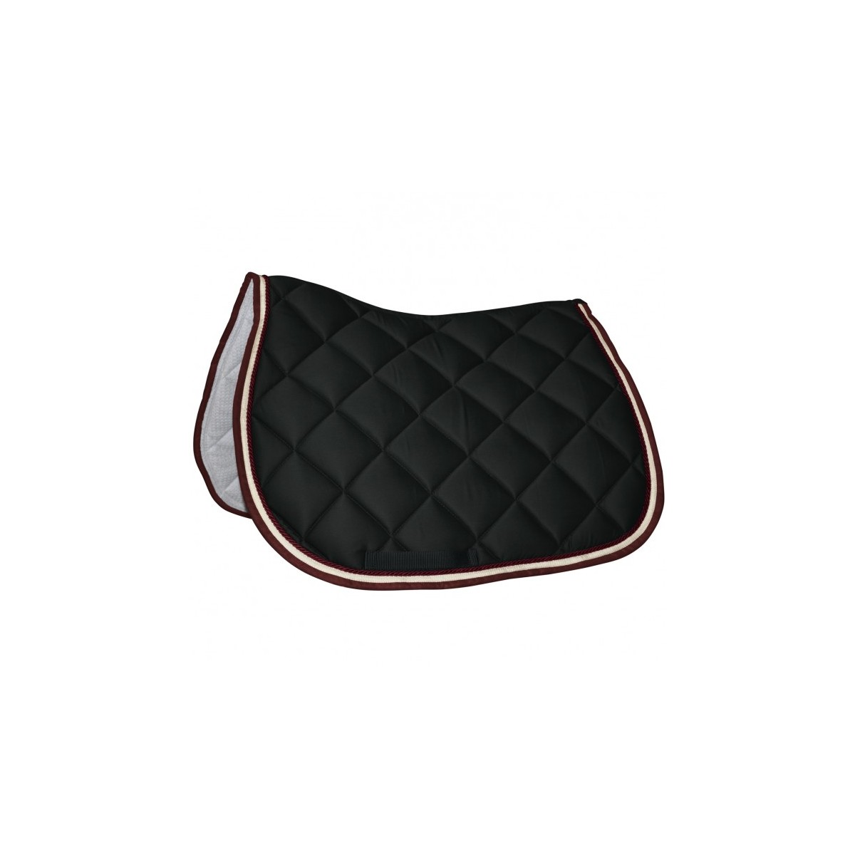 Tapis de selle DEL MAR obstacle -  Privilège - Taille full - Cordelette coloré - Broderie logo pas cher en petite quantité