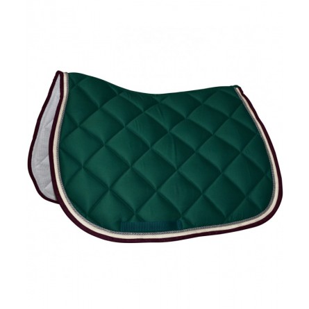 Tapis de selle DEL MAR obstacle -  Privilège - Taille full - Cordelette coloré - Broderie logo pas cher en petite quantité