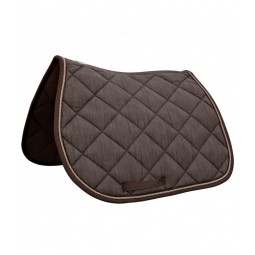 Tapis de selle PB CSO -  Privilège - Taille full -  Coloris - choco/crème - Broderie logo pas cher en petite quantité